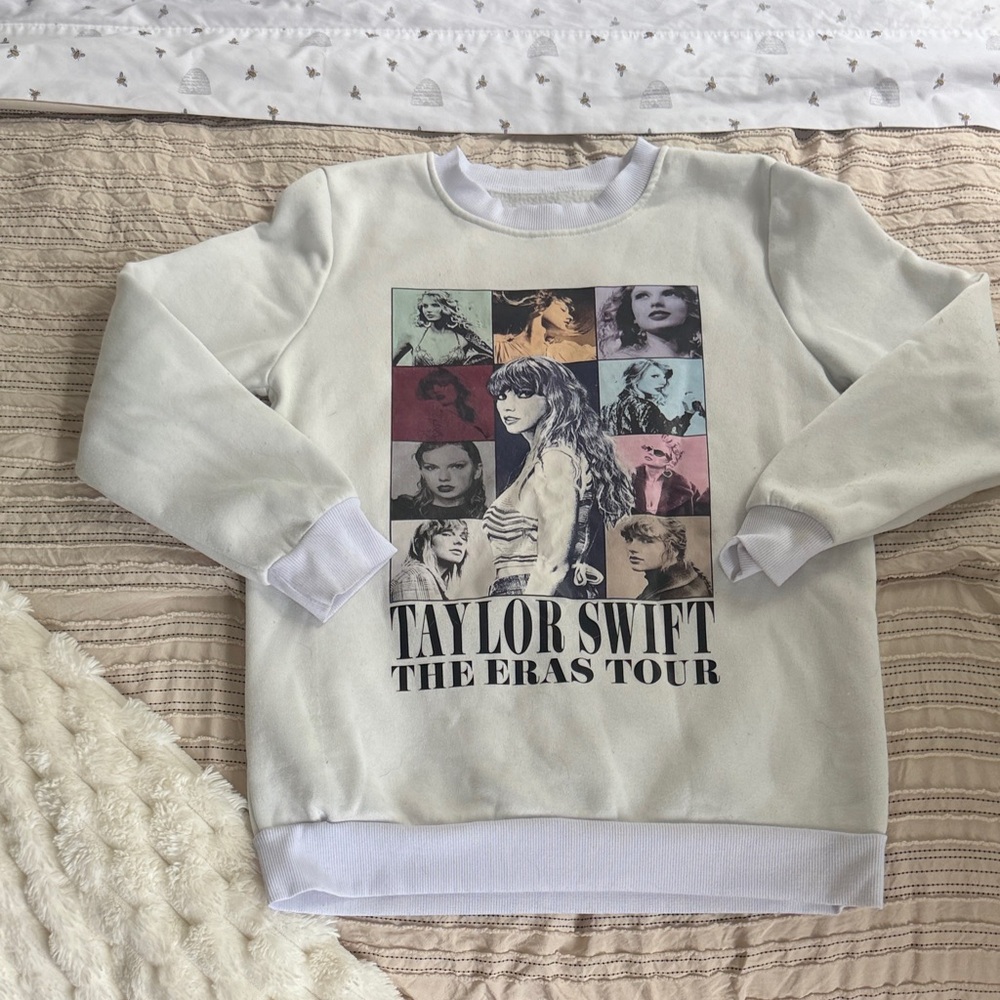 Amazon White Taylor Swift The Eras Tour Kids Sweatshirt